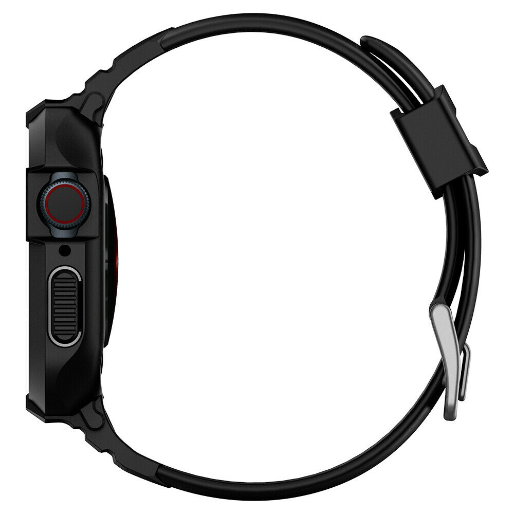 Spigen Rugged Armor Case Pro and Band for Apple Watch Series 7 SE 6 5 4 45mm 44mm Black JumpPlus
